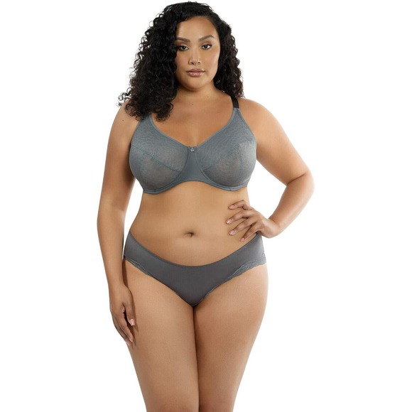 Parfait Women's Enora Full Coverage Unlined Minimizer Bra P5272 - Charcoal NWT - Picture 4 of 6